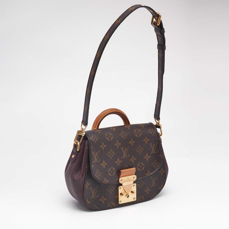 Pre Owned Louis Vuitton Bordeaux Monogram Canvas and Leather Eden PM Bag