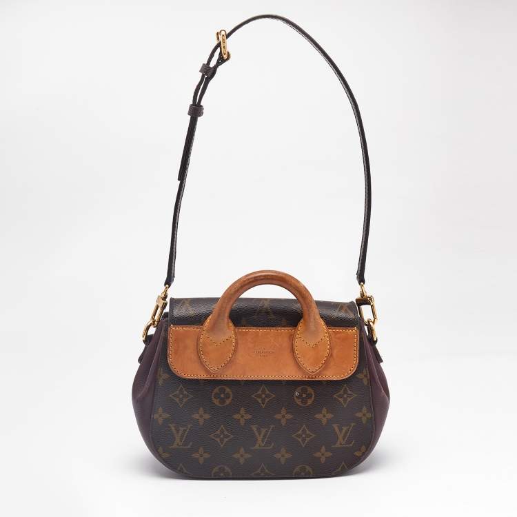 Pre Owned Louis Vuitton Bordeaux Monogram Canvas and Leather Eden PM Bag