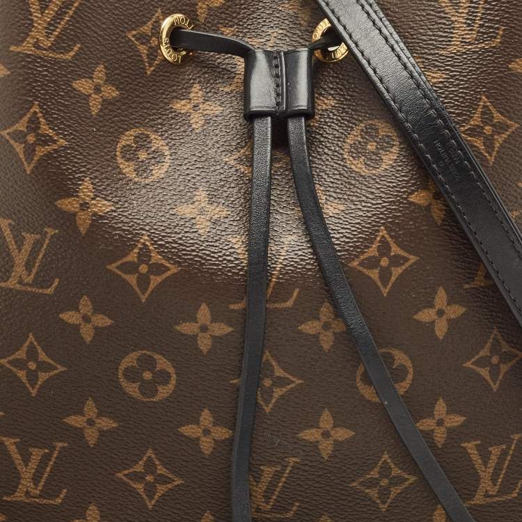 Pre Owned Louis Vuitton Black Monogram Canvas NeoNoe MM Bag
