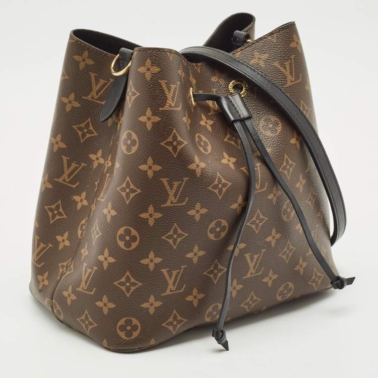 Pre Owned Louis Vuitton Black Monogram Canvas NeoNoe MM Bag