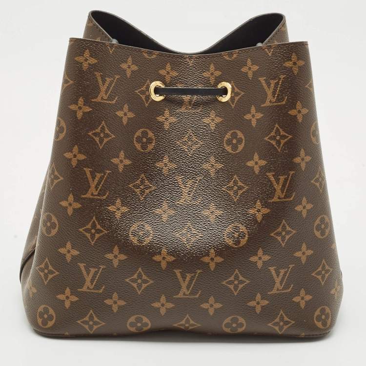 Pre Owned Louis Vuitton Black Monogram Canvas NeoNoe MM Bag