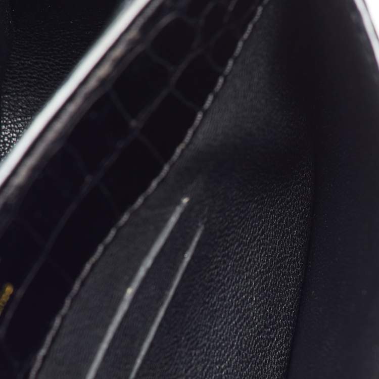 Pre Owned Louis Vuitton Black Alligator Vivienne Bag