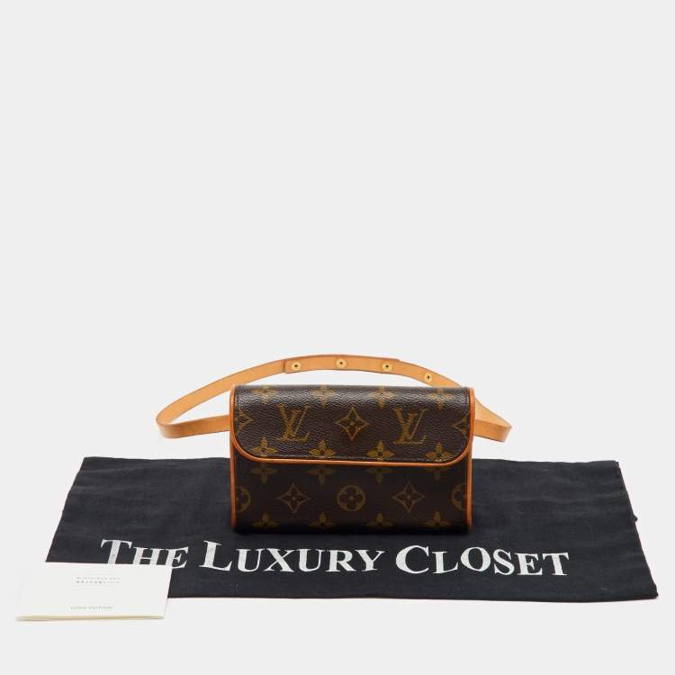 Pre Owned Louis Vuitton Monogram Canvas Pochette Florentine Bag