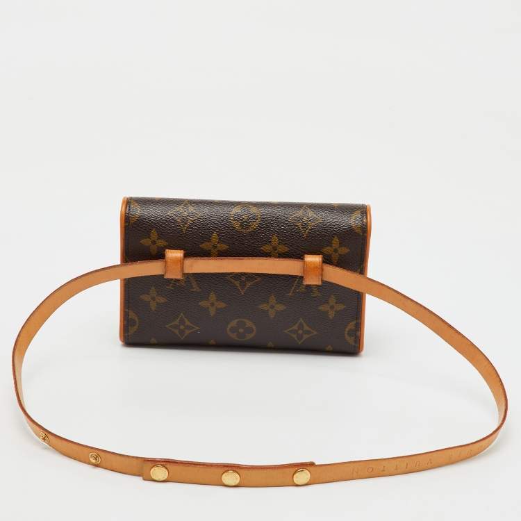 Pre Owned Louis Vuitton Monogram Canvas Pochette Florentine Bag