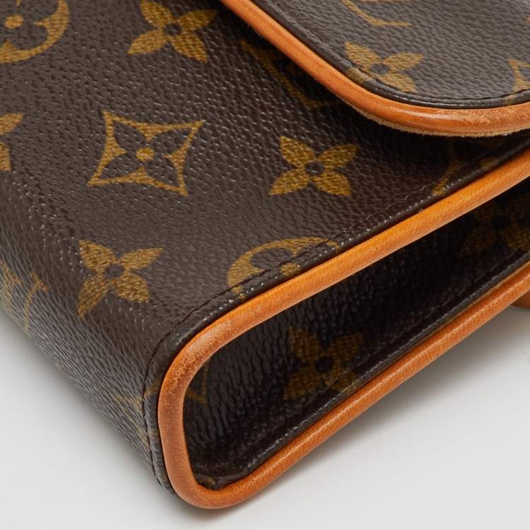 Pre Owned Louis Vuitton Monogram Canvas Pochette Florentine Bag