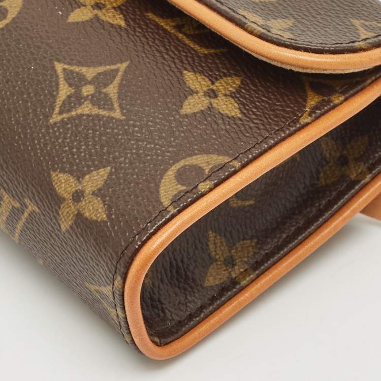 Pre Owned Louis Vuitton Monogram Canvas Pochette Florentine Bag