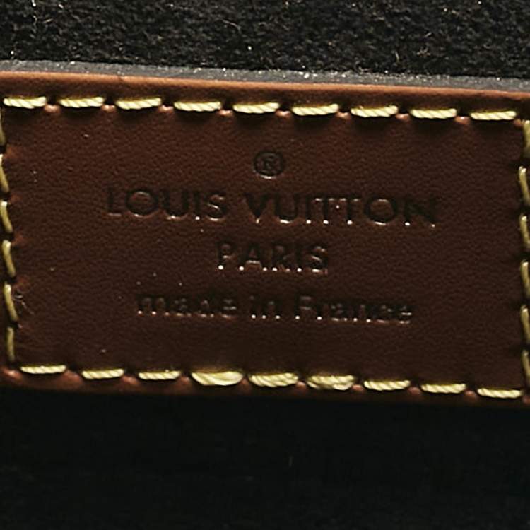 Pre Owned Louis Vuitton Black/Brown Epi Leather Twist Bucket Bag
