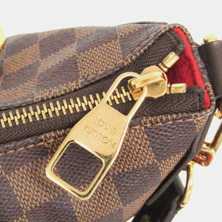 Pre Owned Louis Vuitton Damier Ebene Canvas Evora MM Shoulder Bag
