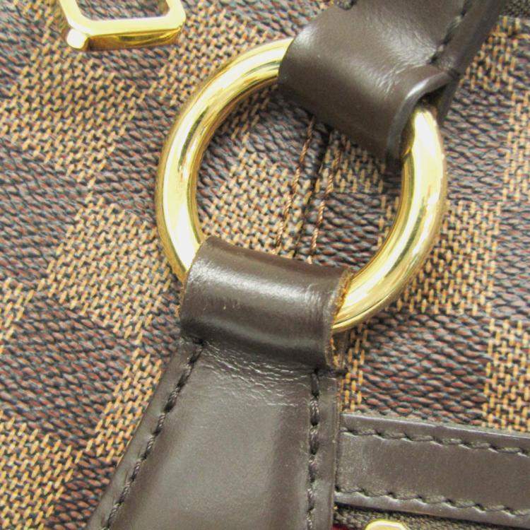 Pre Owned Louis Vuitton Damier Ebene Canvas Evora MM Shoulder Bag