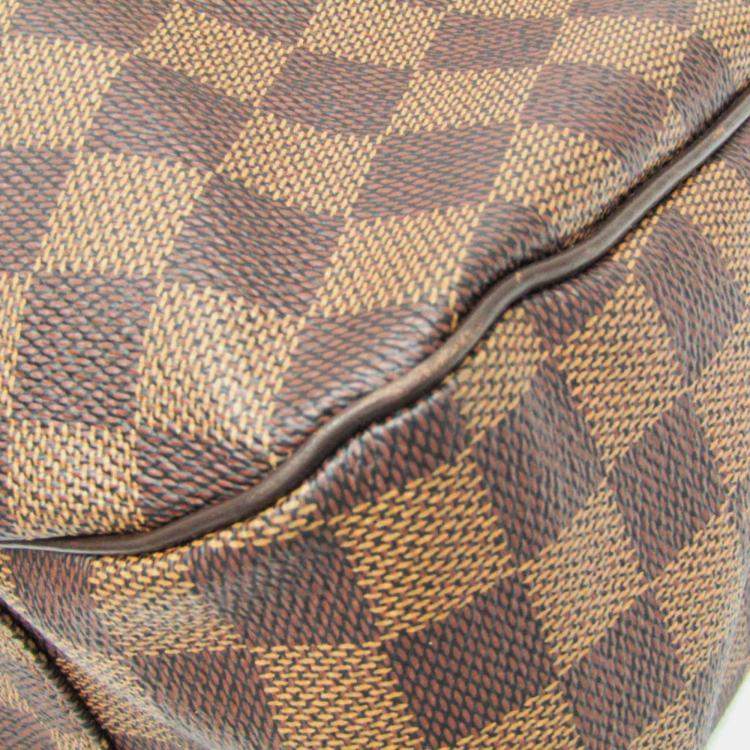 Pre Owned Louis Vuitton Damier Ebene Canvas Evora MM Shoulder Bag