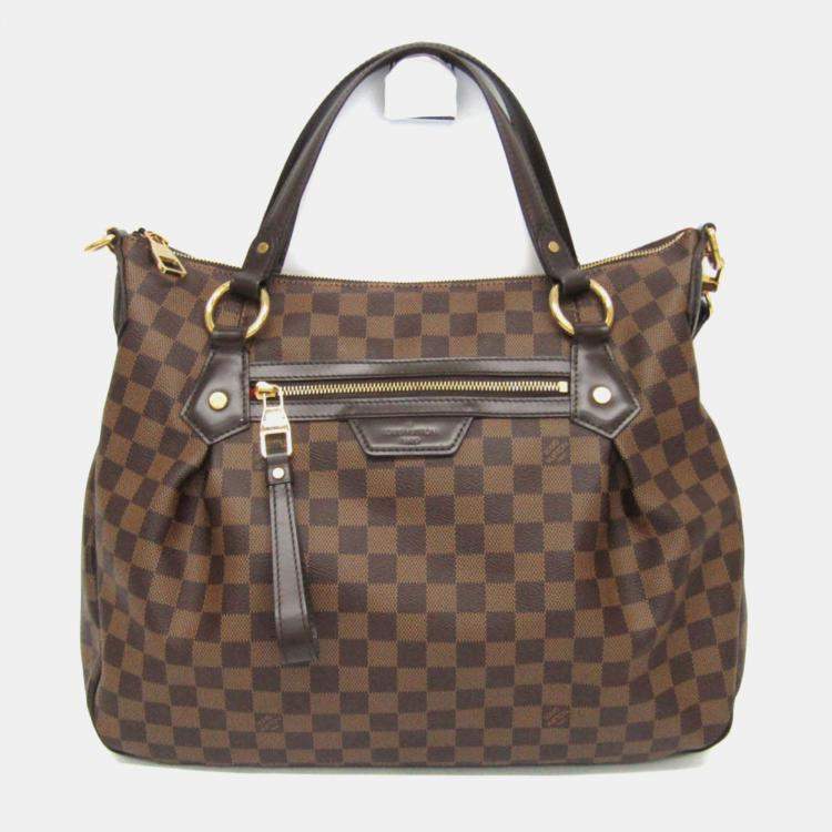 Pre Owned Louis Vuitton Damier Ebene Canvas Evora MM Shoulder Bag