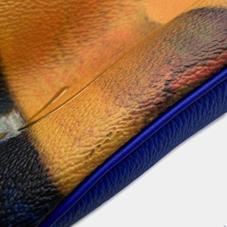 Pre Owned Louis Vuitton Blue Multicolor Monogram Masters Gauguin Neverfull MM Tote Bag