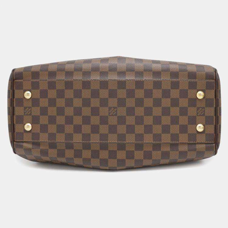 Pre Owned Louis Vuitton Red Damier Ebene Canvas Trevi GM Shoulder Bag