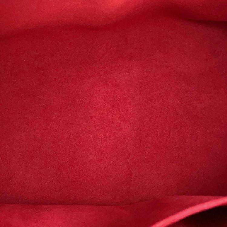Pre Owned Louis Vuitton Red Damier Ebene Canvas Trevi GM Shoulder Bag