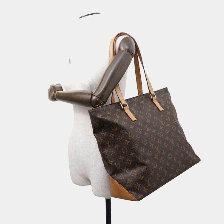 Pre Owned Louis Vuitton Brown Monogram Canvas Cabas Mezzo Tote Bag