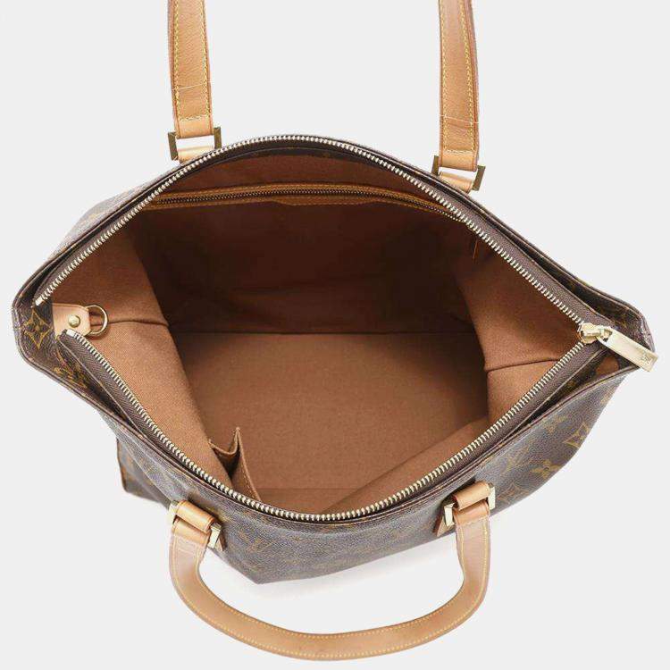 Pre Owned Louis Vuitton Brown Monogram Canvas Cabas Mezzo Tote Bag