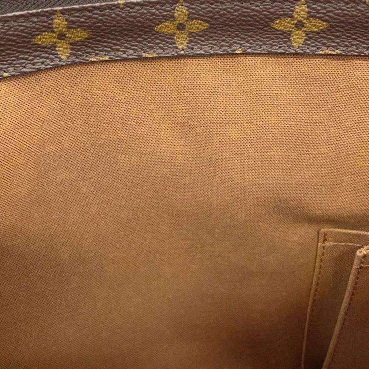 Pre Owned Louis Vuitton Brown Monogram Canvas Cabas Mezzo Tote Bag