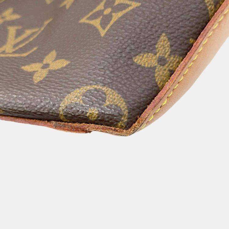 Pre Owned Louis Vuitton Brown Monogram Canvas Cabas Mezzo Tote Bag