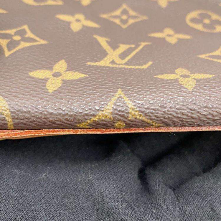 Pre Owned Louis Vuitton Brown Monogram Canvas Cabas Mezzo Tote Bag