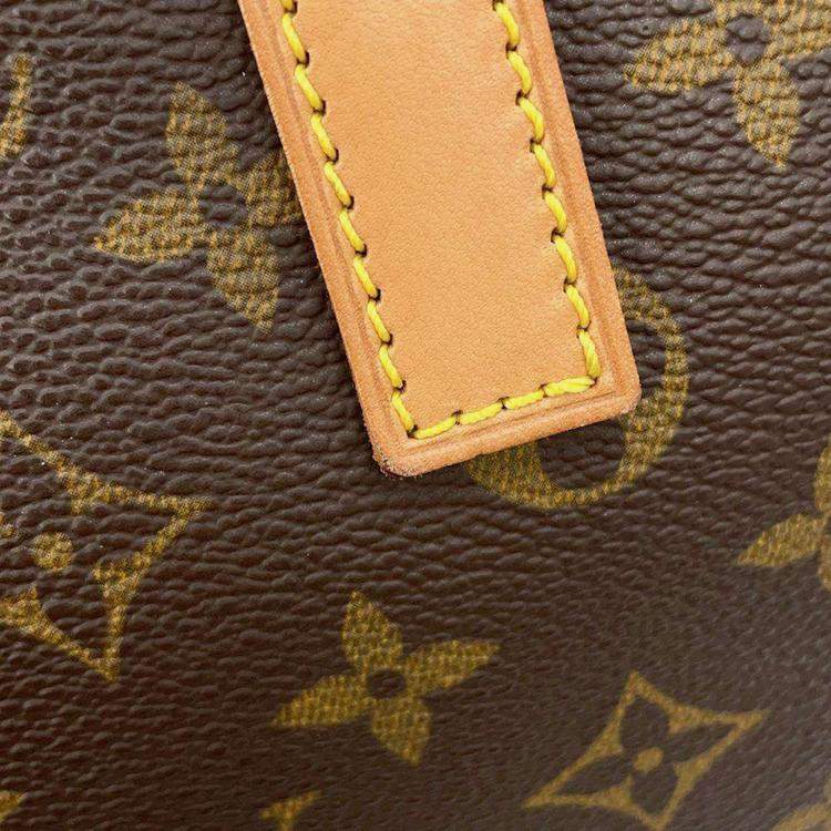 Pre Owned Louis Vuitton Brown Monogram Canvas Cabas Mezzo Tote Bag