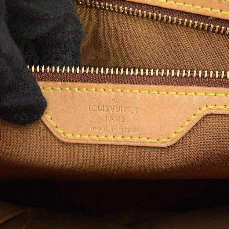 Pre Owned Louis Vuitton Brown Monogram Canvas Cabas Mezzo Tote Bag