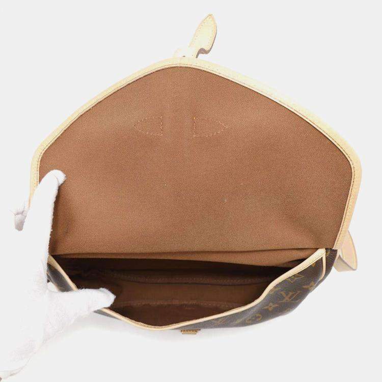 Pre Owned Louis Vuitton Brown Monogram Canvas Saumur 30 Shoulder Bag