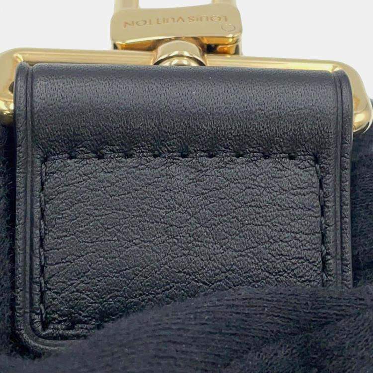 Pre Owned Louis Vuitton Black Calf Leather Utility Crossbody Bag