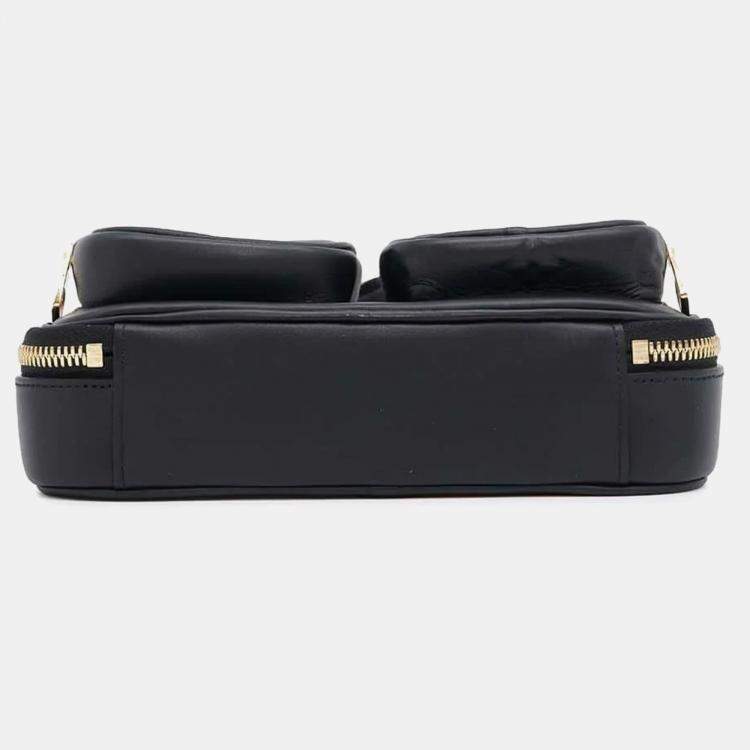 Pre Owned Louis Vuitton Black Calf Leather Utility Crossbody Bag