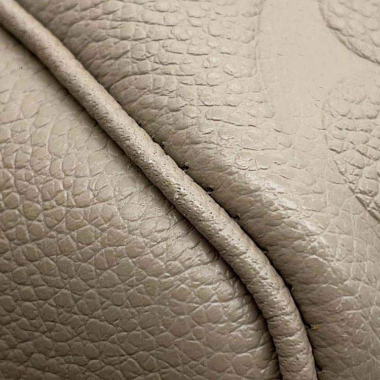 Pre Owned Louis Vuitton Tourterelle Monogram Empreinte Leather Speedy Bandouliere 25 Satchel Bag
