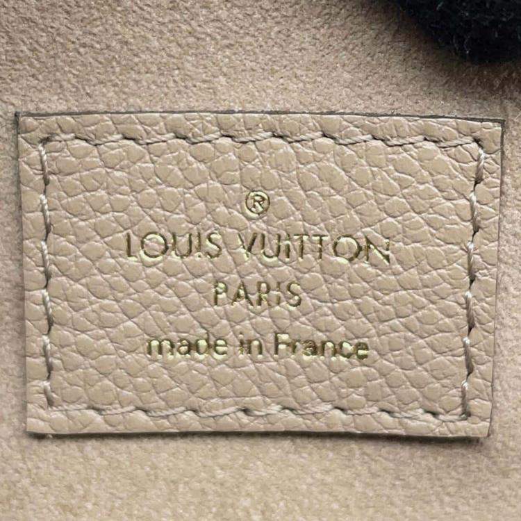 Pre Owned Louis Vuitton Tourterelle Monogram Empreinte Leather Speedy Bandouliere 25 Satchel Bag