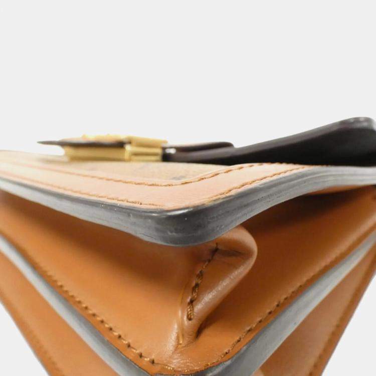 Pre Owned Louis Vuitton Brown Monogram Reverse Dauphine MM Shoulder Bag