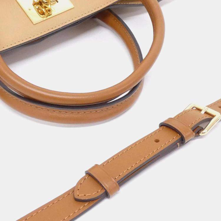 Pre Owned Louis Vuitton Leather Mahina On My Side MM Handbag