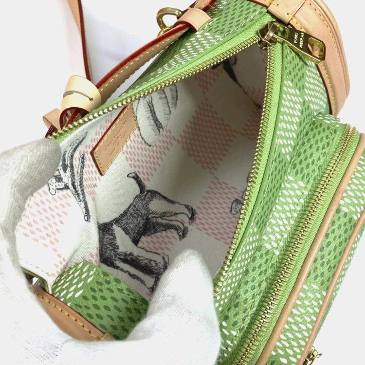 Pre Owned Louis Vuitton Green Damier Canvas Golf Mini Crossbody Bag