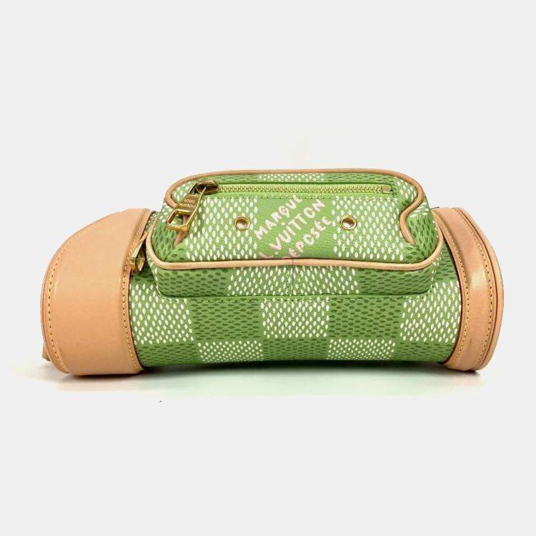 Pre Owned Louis Vuitton Green Damier Canvas Golf Mini Crossbody Bag