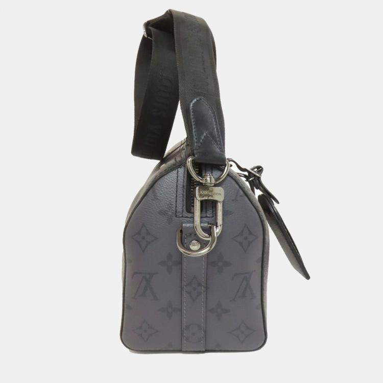Pre Owned Louis Vuitton Noir Monogram Canvas City Keepall Bag 