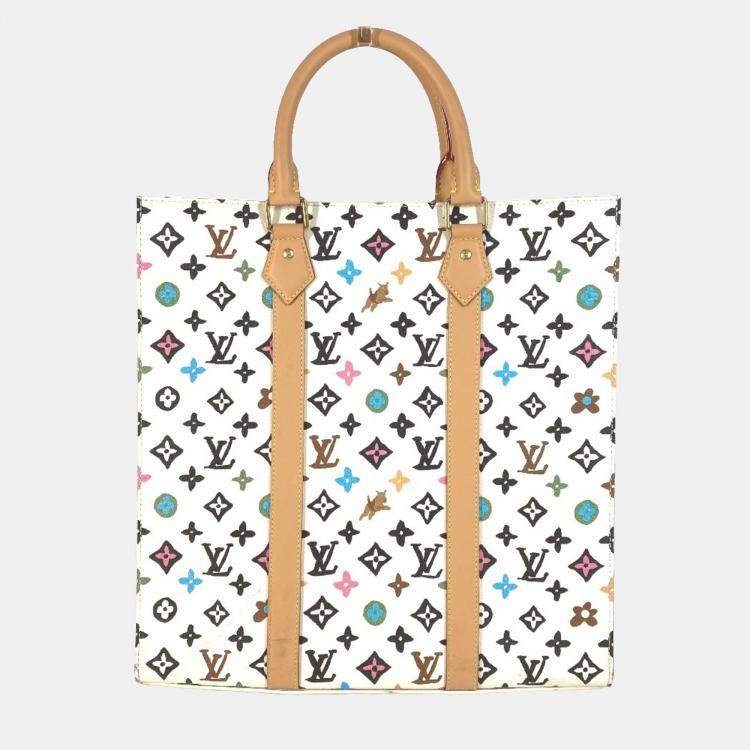 Pre Owned Louis Vuitton Multicolor Monogram Canvas Craggy Sac Plat Tote Bag