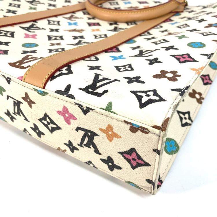 Pre Owned Louis Vuitton Multicolor Monogram Canvas Craggy Sac Plat Tote Bag