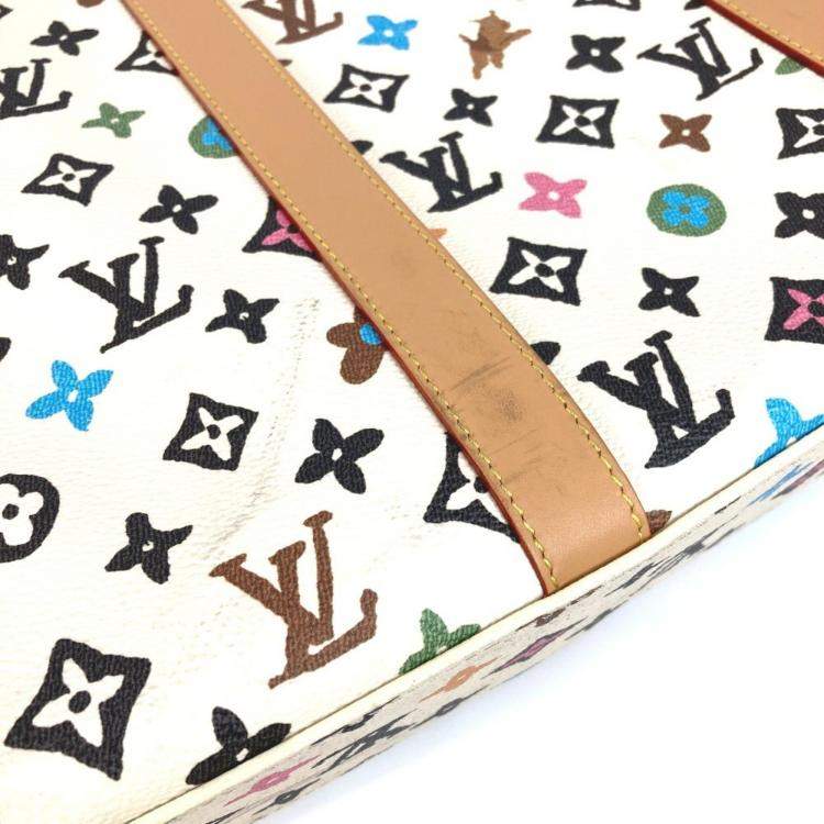 Pre Owned Louis Vuitton Multicolor Monogram Canvas Craggy Sac Plat Tote Bag