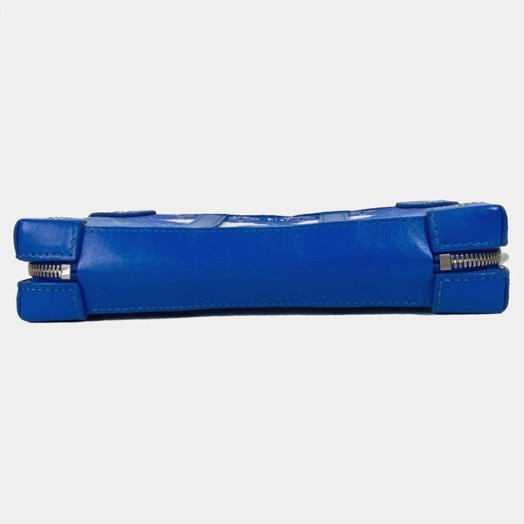 Pre Owned Louis Vuitton Blue Monogram Canvas Clouds Soft Trunk