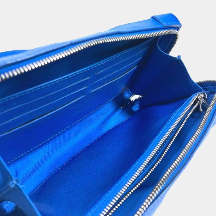 Pre Owned Louis Vuitton Blue Monogram Canvas Clouds Soft Trunk
