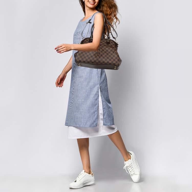 Pre Owned Louis Vuitton Damier Ebene Canvas Trevi PM Bag
