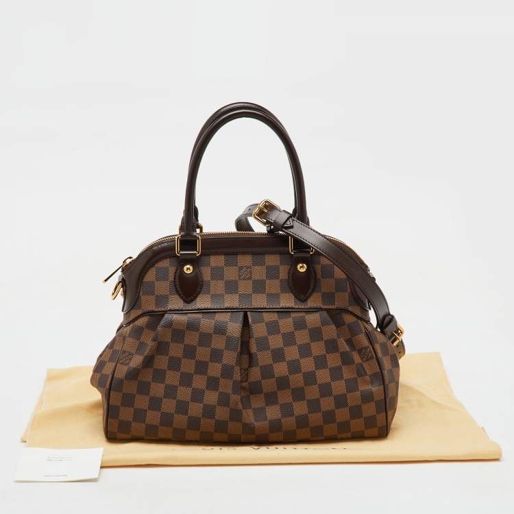 Pre Owned Louis Vuitton Damier Ebene Canvas Trevi PM Bag