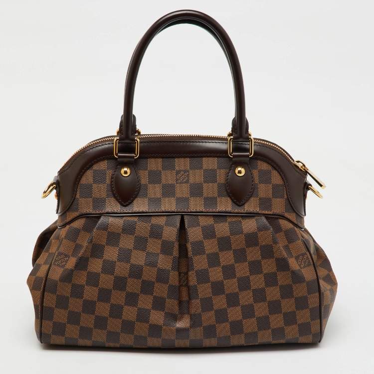 Pre Owned Louis Vuitton Damier Ebene Canvas Trevi PM Bag