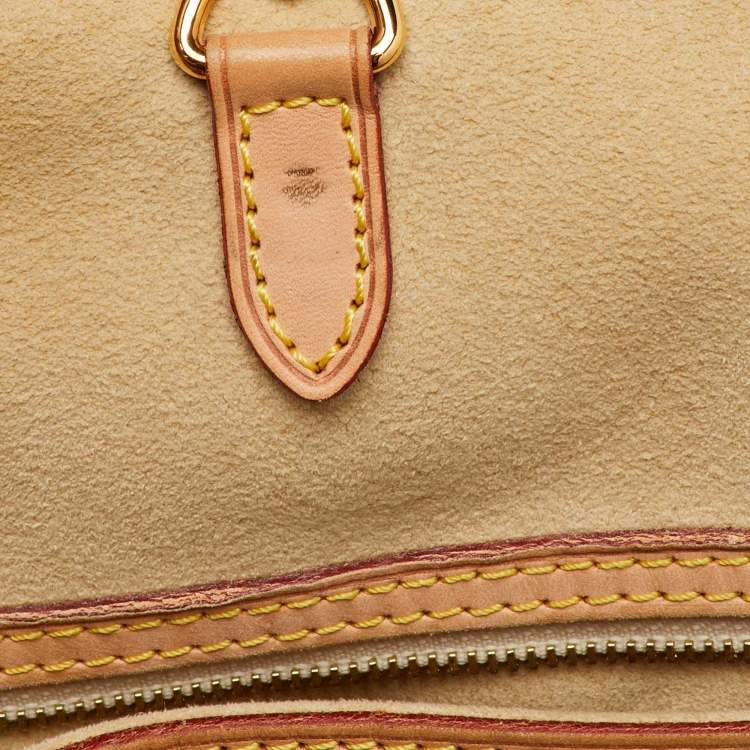 Pre Owned Louis Vuitton Damier Azur Canvas Hampstead MM Bag