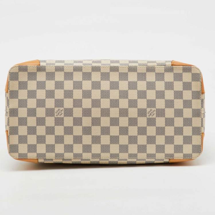 Pre Owned Louis Vuitton Damier Azur Canvas Hampstead MM Bag
