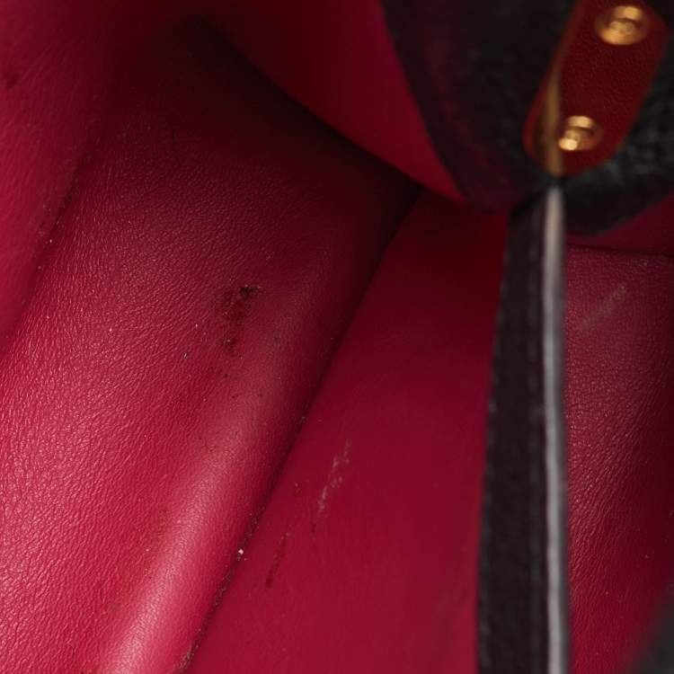 Pre Owned Louis Vuitton Black Leather Capucines BB Bag