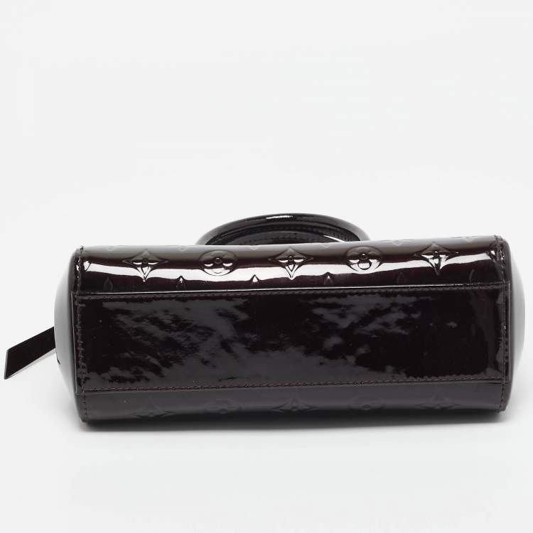 Pre Owned Louis Vuitton Amarante Monogram Vernis Brea PM NM Bag