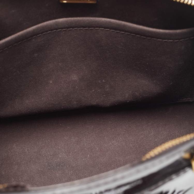 Pre Owned Louis Vuitton Amarante Monogram Vernis Brea PM NM Bag