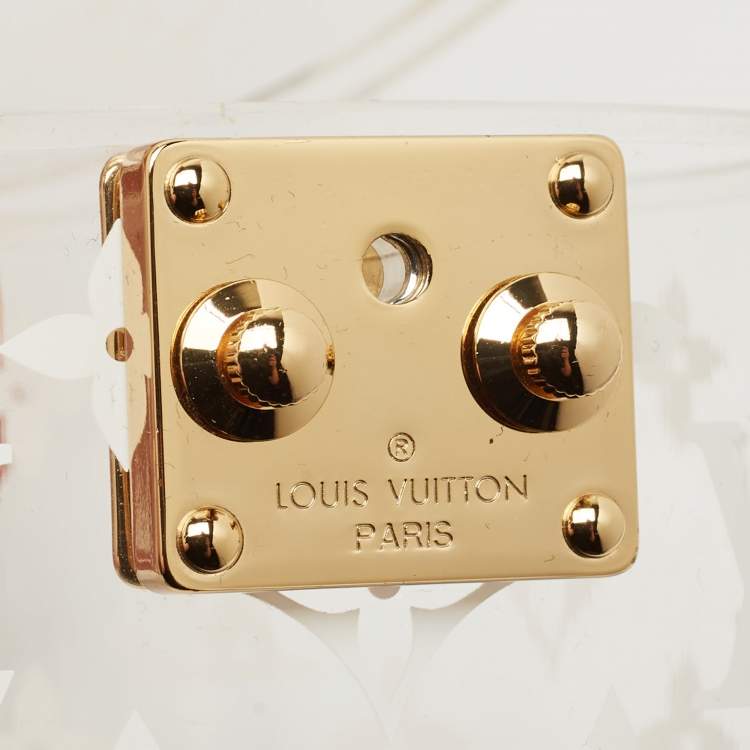 Pre Owned Louis Vuitton Clear Monogram Plexiglass Box Scott