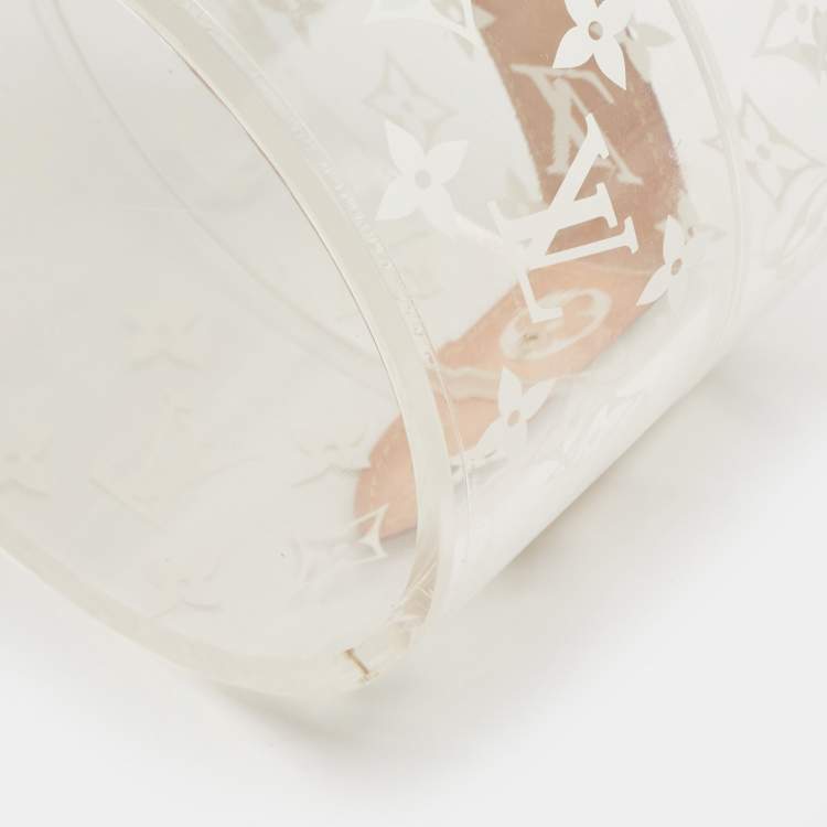 Pre Owned Louis Vuitton Clear Monogram Plexiglass Box Scott